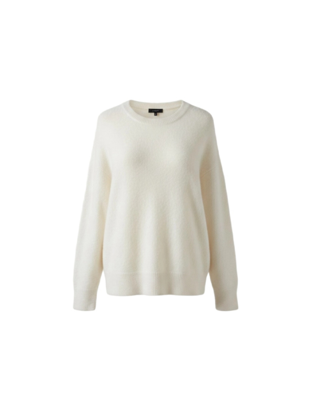 Women's Le Chateau Angora Blend Crew Neck Sweater White Size S-M Rabbit - Picture 2 of 12
